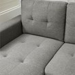 Pemberly Row Storage Reversible Conversible Sectional Sofa Sleeper in Dark Gray
