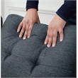 Pemberly Row Storage Reversible Conversible Sectional Sofa Sleeper in Charcoal