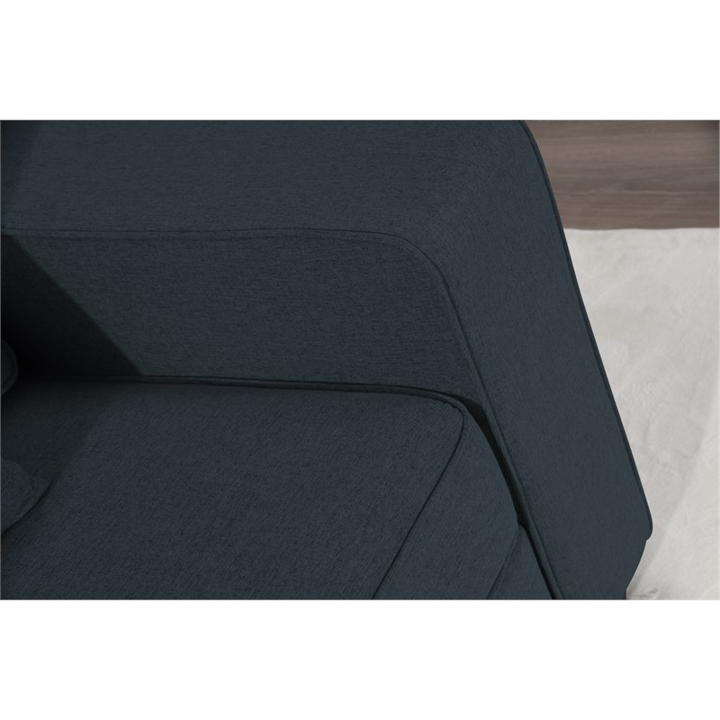 Pemberly Row Flexible Combination Modular Sectional Sofa in Charcoal