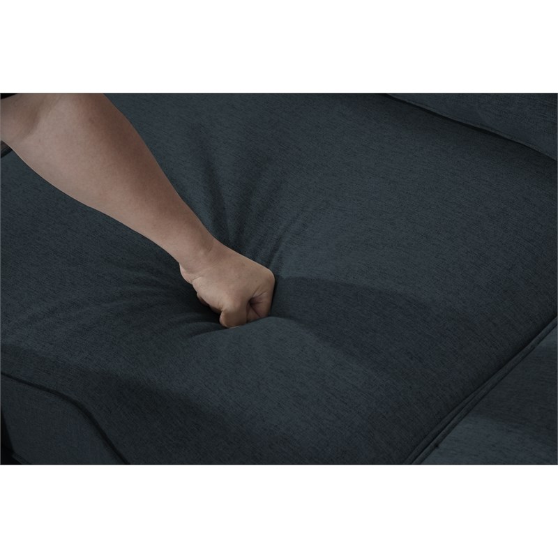 Pemberly Row Flexible Combination Modular Sectional Sofa in Charcoal