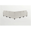Pemberly Row Fabric Flexible Combination Cream Module Reversible Sectional Sofa