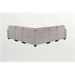 Pemberly Row Flexible Combination Modular Sectional Sofa in Gray