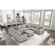 Pemberly Row Flexible Combination Modular Sectional Sofa in Gray