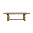Pemberly Row Extendable Double Pedestal Wood Dining Table in Natural