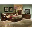 Pemberly Row 4-Piece Wood Queen Platform Bedroom Set in Cappuccino