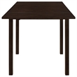 Pemberly Row Transitional Wood Dining Table with Drop Leaf in Cappuccino