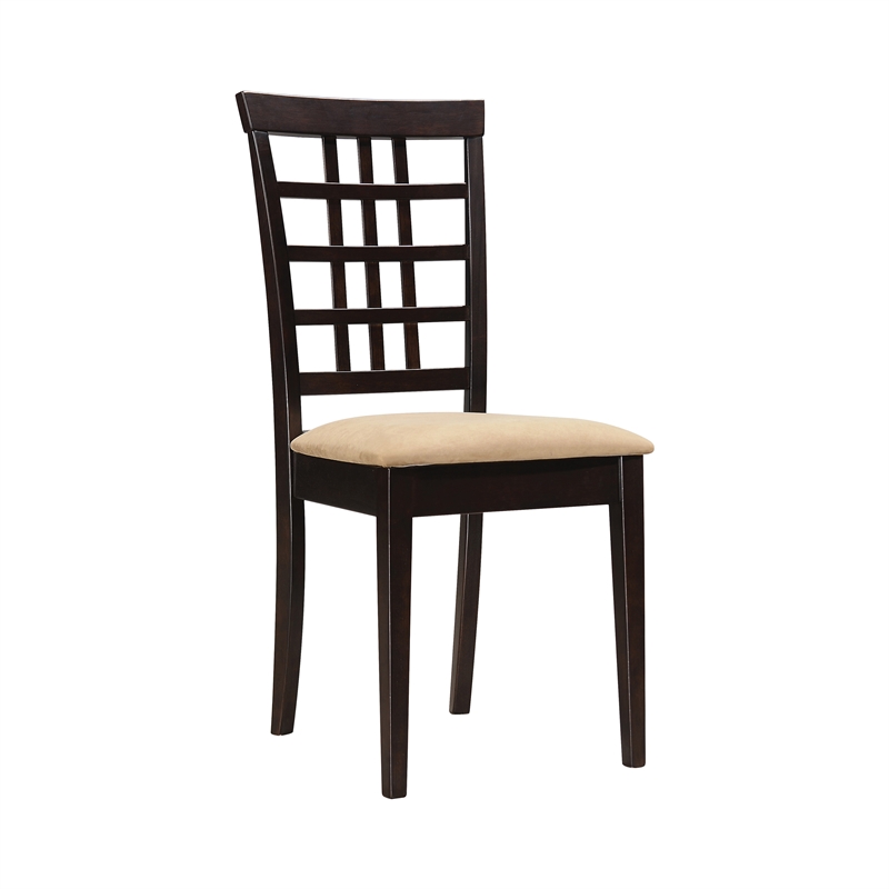 Pemberly Row 3-piece Drop Leaf Wood Dining Set Cappuccino and Tan