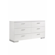 Pemberly Row 4-piece California King Wood Bedroom Set in Glossy White