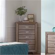 Pemberly Row 5-piece Eastern King Storage Wood Bedroom Set Washed Taupe