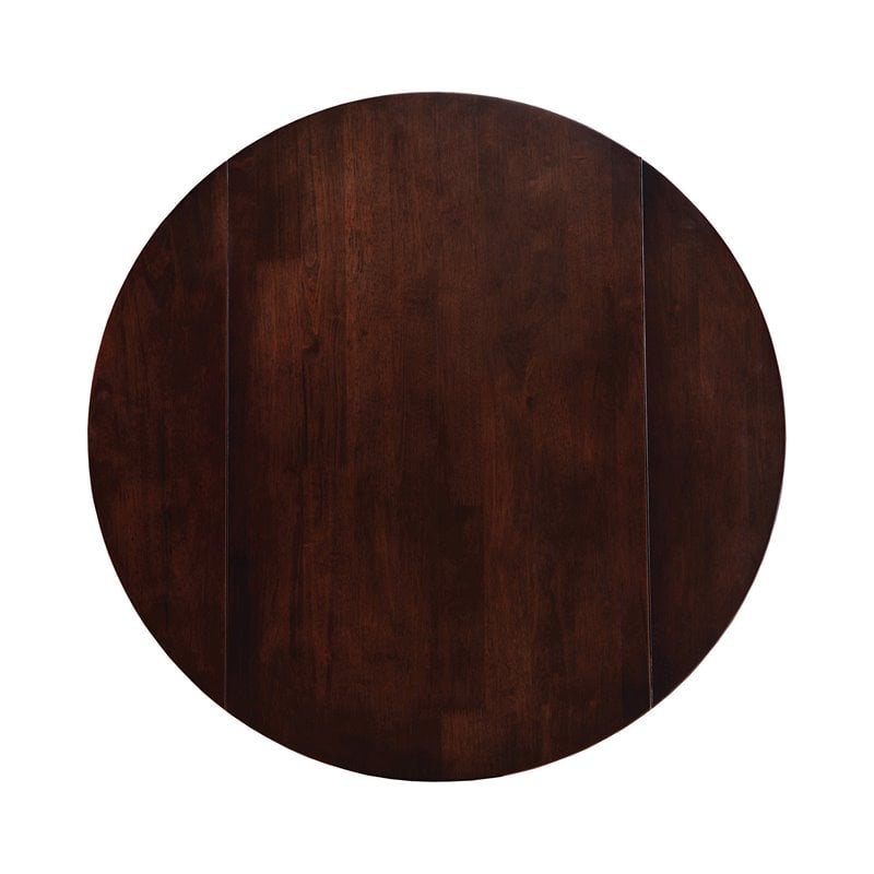 Pemberly Row 5-piece Wood Counter Height Dining Room Set Espresso and Black