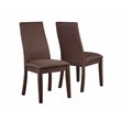Pemberly Row 5-piece Wood Dining Room Set Natural Walnut and Cocoa Brown