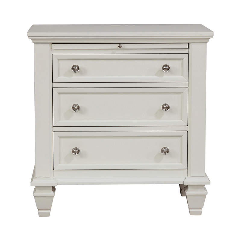 Pemberly Row 4-piece Eastern King Storage Wood Bedroom Set Buttermilk