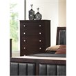 Pemberly Row 5-piece California King Wood Bedroom Set Cappuccino and Black