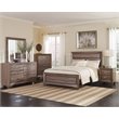 Pemberly Row 5-piece Eastern King Wood Bedroom Set Washed Taupe