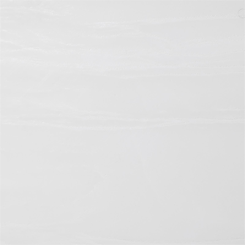 Pemberly Row Metal Rectangle Faux Marble Top Dining Table White and Chrome