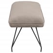Pemberly Row Mid-Century Fabric Upholstered Dining Bench Taupe
