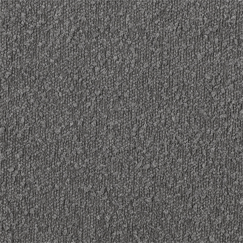 Pemberly Row Contemporary Boucle Fabric Upholstered Counter Chairs Gray