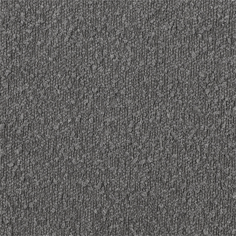 Pemberly Row Contemporary Boucle Fabric Upholstered Bar Chairs Gray