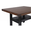 Pemberly Row 60-inch Wood Counter Height Dining Table Brown and Black
