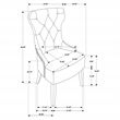 Pemberly Row Fabric Upholstered Dining Side Chair Beige and Black