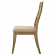Pemberly Row Transitional Wood Dining Side Chairs Brown and Latte