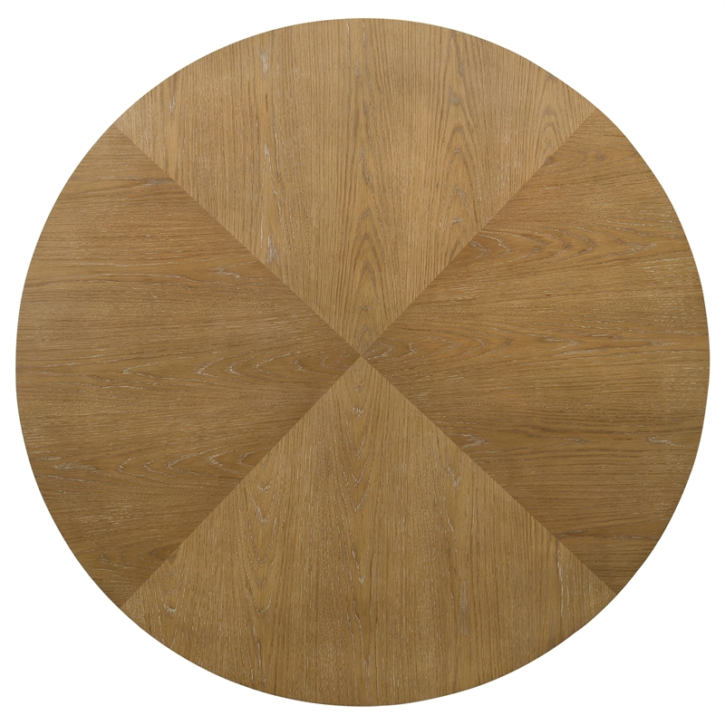 Pemberly Row 5-piece Round Wood Dining Table Set Brown and Latte