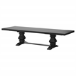 Pemberly Row 126-inch Extension Wood Dining Table Distressed Black