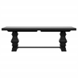 Pemberly Row 126-inch Extension Wood Dining Table Distressed Black