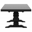 Pemberly Row 126-inch Extension Wood Dining Table Distressed Black