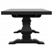 Pemberly Row 126-inch Extension Wood Dining Table Distressed Black