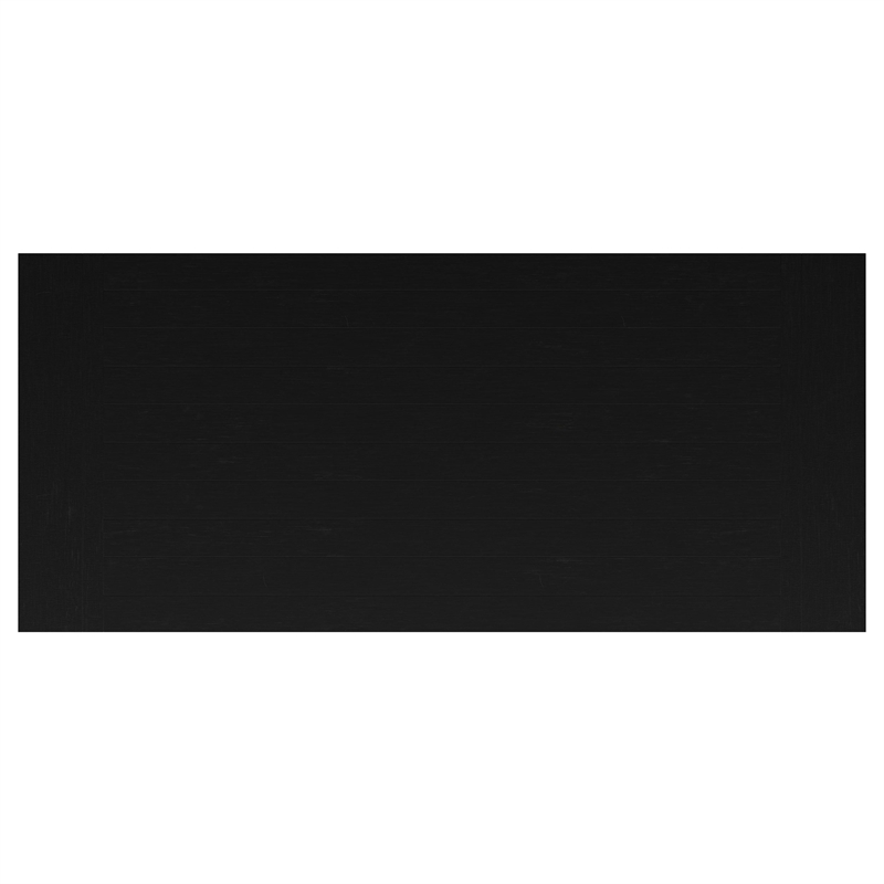 Pemberly Row 126-inch Extension Wood Dining Table Distressed Black