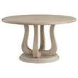 Pemberly Row 5-Piece Round Wood Dining Table Set in Brown and Beige