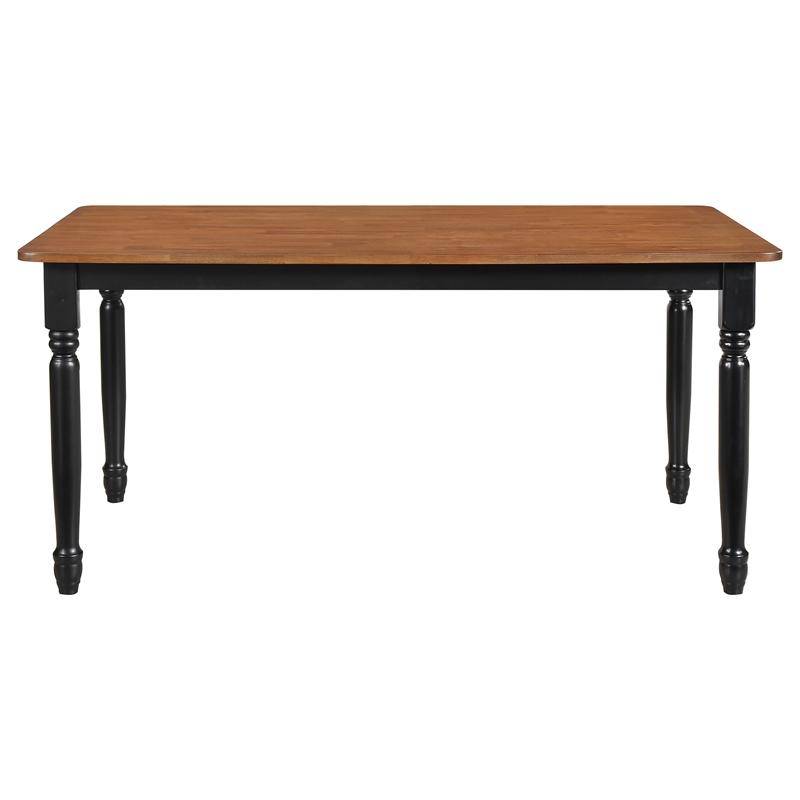 Pemberly Row Rectangular 63-inch Wood Dining Table in Walnut