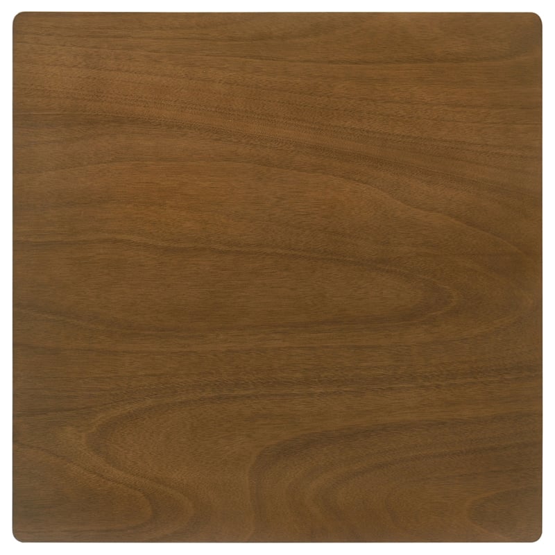Pemberly Row 5-Piece Square Wood Dining Table Set in Honey Brown