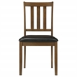 Pemberly Row 5-Piece Square Wood Dining Table Set in Honey Brown