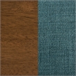 Pemberly Row Transitional Fabric Upholstered Side Chairs Teal Blue