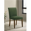 Pemberly Row Transitional Fabric Upholstered Side Chairs Green