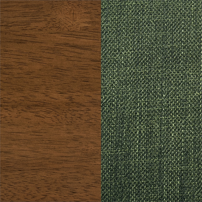 Pemberly Row Transitional Fabric Upholstered Side Chairs Green