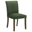 Pemberly Row Transitional Fabric Upholstered Side Chairs Green