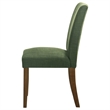Pemberly Row Transitional Fabric Upholstered Side Chairs Green