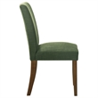 Pemberly Row Transitional Fabric Upholstered Side Chairs Green