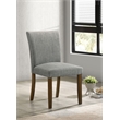 Pemberly Row Transitional Fabric Upholstered Side Chairs Gray