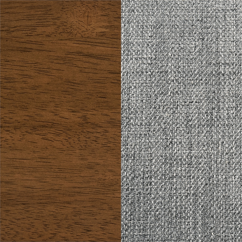 Pemberly Row Transitional Fabric Upholstered Side Chairs Gray