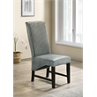 Pemberly Row Transitional Fabric Upholstered Side Chairs Gray