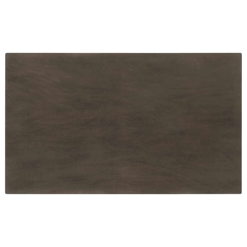 Pemberly Row 59-inch Rectangular Mid-Century Wood Dining Table in Dark Brown