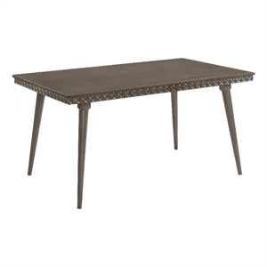 Pemberly Row 59-inch Rectangular Mid-Century Wood Dining Table in Dark Brown