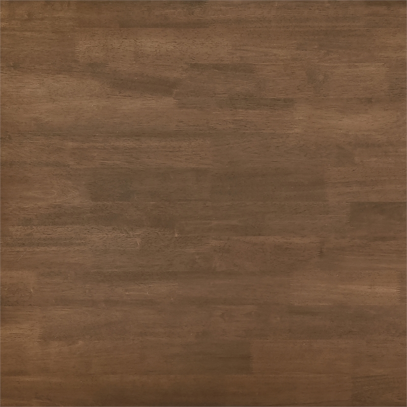 Pemberly Row Mid-Century Wood Dining Chairs Natural Walnut Tan