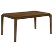Pemberly Row 7-Piece Mid-Century Wood Dining Set in Dark Brown and Beige