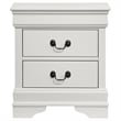 Pemberly Row 2-Drawer Rectangular Traditional Wood Nightstand in White