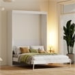 Pemberly Row Modern 65-inch Queen Murphy Bed Sturdy in White